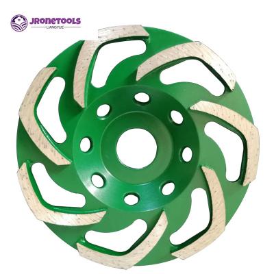 125mm diamond cup wheel 22.23 hole medium bond L-segment 