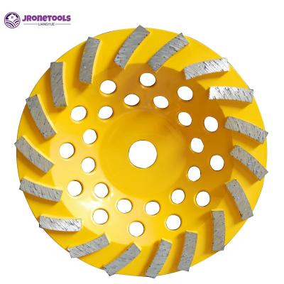 22.23mm turbo wave diamond cup wheel 18 segs soft bond