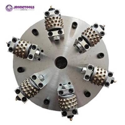 6 Rollers 250mm/300mm Bush Hammer Plate for hand grinder
